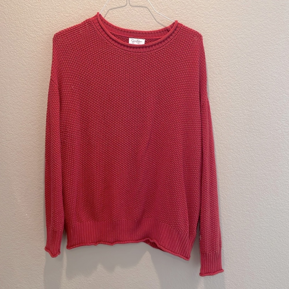 Jessica Simpson coral lightweight sweater